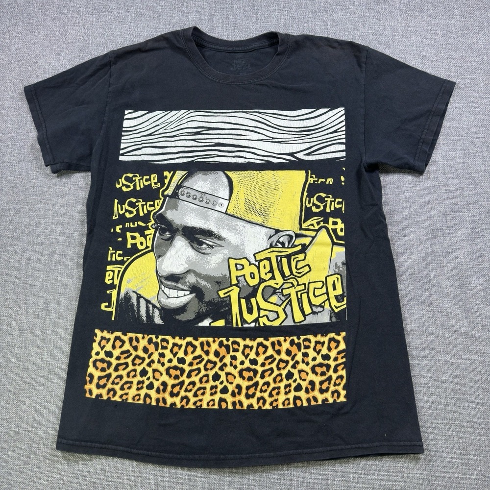 2PAC Tupac POETIC JUSTICE Movie Street Romance T-Shirt MENS Medium Hip Hop Rap